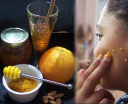 Orange Almond Honey Face Scrub